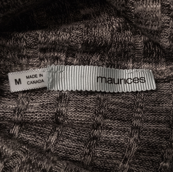 VGUC Maurices ribbed turtleneck tunic w/ ruching, sz M - Picture 2 of 7